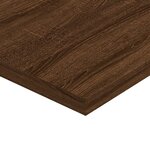 vidaXL Étagères murales 4 Pièces chêne marron 40x40x1 5cm bois ingénierie