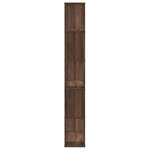 vidaXL Bibliothèque 5 niveaux chêne marron bois ingénierie
