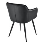 Lot de 2 chaises de salle à manger salon design moderne cuisine 81 x 57 x 53 cm noir 03_0009609