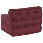 vidaXL Pouf modulaire marron 70x70x54 tissu