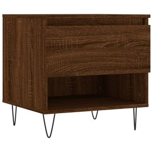 vidaXL Table basse chêne marron 50x46x50 cm bois d'ingénierie