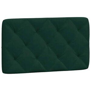 vidaXL Coussin de tête de lit vert foncé 90 cm velours