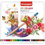24 Crayons de couleur Expression BRUYNZEEL