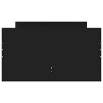 vidaXL Cadre de lit avec tiroirs sans matelas noir 90x200 cm