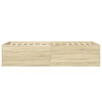vidaXL Cadre de lit sans matelas chêne sonoma 90x190 cm