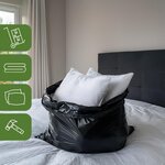 Pack and Move - Lot 10 Grands Sacs Poubelles Résistants Pour Déménagement - 120 L - Sacs Poubelles Pour Gros Volumes