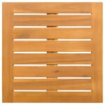 vidaXL Tapis de bain Uni Marron 50 x 50 cm bois