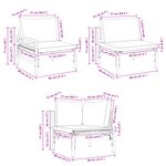 vidaXL Ensemble de canapé de jardin 6 Pièces Anthracite Acier