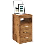 vidaXL Armoire à tiroirs vieux bois 40x50x76 cm bois d'ingénierie