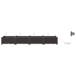 vidaXL Pots de jardin Marron 160 x 40 x 22 cm Acier