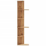 vidaXL Étagère d'angle murale chêne artisanal bois d'ingénierie