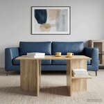 vidaXL Table basse Chêne Sonoma 87 x 50 x 45 cm Bois d’ingénierie