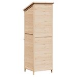 vidaXL Abri de jardin Naturel 59 5 x 56 x 176 5 cm Bois d'ingénierie