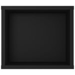 vidaXL Meuble TV suspendu Noir 100x30x26 5 cm Bois d’ingénierie