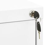 vidaXL Classeur Blanc 46x62x102 5 cm Acier