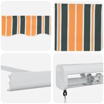 vidaXL Store manuel rétractable Vert et Jaune 300x250 cm