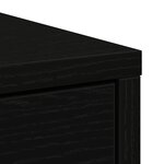 vidaXL Buffet avec tiroirs et portes chêne noir 73x31x90 cm