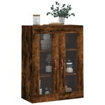 vidaXL Armoire murale chêne fumé 69 5x34x90 cm