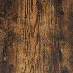 vidaXL Étagères murales 2 Pièces Chêne fumé 100x15x20cm Bois d’ingénierie