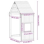 vidaXL Toit de lit pour enfants 55x99x139 5 cm bois de pin massif