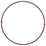 vidaXL Anneau de jardinière Marron 30 x 30 x 20 cm Acier patiné