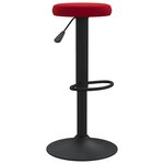 Vidaxl tabourets de bar 2 pcs rouge bordeaux velours