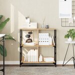 vidaXL Bibliothèque chêne sonoma 78 5x33x82 cm bois d'ingénierie