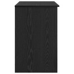 vidaXL Bureau Chêne noir 90 x 49.5 x 75 cm Bois d'ingénierie
