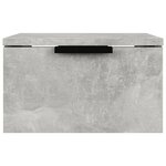 vidaXL Tables de chevet murales 2 Pièces Gris béton 34x30x20 cm