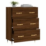 vidaXL Buffet chêne marron 69 5x34x90 cm bois d'ingénierie