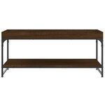 vidaXL Table basse chêne marron 100x49x45 cm bois d'ingénierie