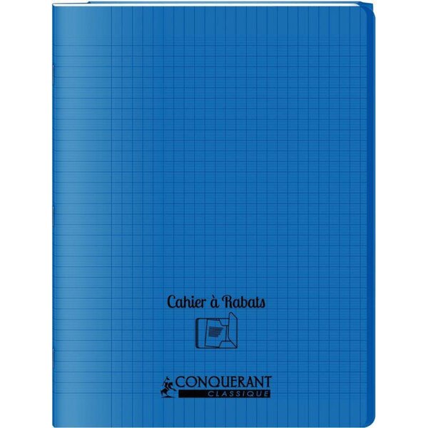 OXFORD C9 Cahier 24x32, 96 pages, 90g, Seyès (grands carreaux) couverture polypropylène avec rabat