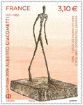 Timbre - Alberto Giacometti (1901-1966) - Lettre Verte
