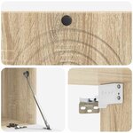 vidaXL Meuble TV mural Chêne Sonoma 98 x 41 x 30 cm Bois d'ingénierie