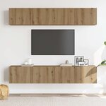 vidaXL Meubles TV muraux 4 Pièces chêne artisanal bois d'ingénierie