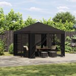 vidaXL Abri de jardin avec parois 3 x 3 m Anthracite