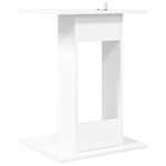 vidaXL Table d'appoint Blanc 45 x 40 x 62 5 cm Bois d'ingénierie