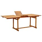 vidaXL Ensemble à manger de jardin 5Pièces bois d'acacia solide textilène