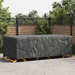 vidaXL Housse pour mobilier d'extérieur Noir 300 x 110 x 70 cm 210D