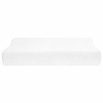 vidaXL Coussin de sommeil Uni Blanc 60 x 37 x 12 5 cm