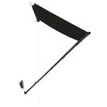 vidaXL Auvent rétractable avec LED 350x150 cm Anthracite