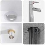 vidaXL Vanité de lavabo mural Gris béton 49 5 x 41 x 63 cm