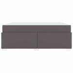 vidaXL Cadre de lit Gris 180 x 200 cm Faux cuir