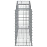 vidaXL Paniers à gabions arqués 11 Pièces 300x50x100/120 cm fer galvanisé