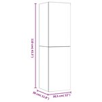 vidaXL Meubles TV muraux 2 Pièces Chêne fumé 30 5x30x110 cm