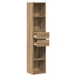 vidaXL Bibliothèque chêne artisanal 36x30x171 cm bois d'ingénierie