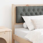 vidaXL Tête de lit Autre marron et gris foncé 80 cm Bois massif en pin