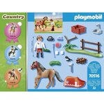 Playmobil - 70516 - cavalier et poney connemara