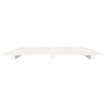 vidaXL Cadre de lit sans matelas blanc 120x190 cm bois de pin massif