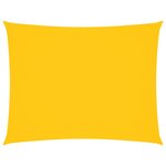 vidaXL Voile de parasol tissu oxford rectangulaire 4x5 m jaune